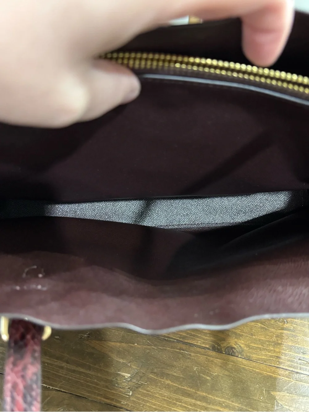 Coach Mollie Tote in Wine Red